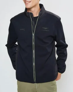Blouson Aston Martin Racing Jersey bimatière noir
