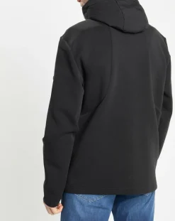 Blouson Bimatière à capuche jersey noir