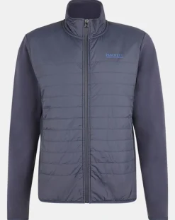 Blouson bi-matière bleu marine