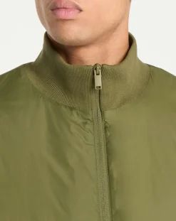 Blouson bi-matière Mamix kaki foncé