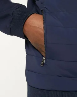 Blouson Bimatière Media bleu marine