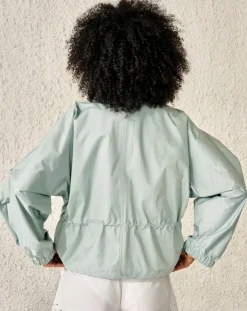 Blouson bombers Heyden court et oversize bleu aqua