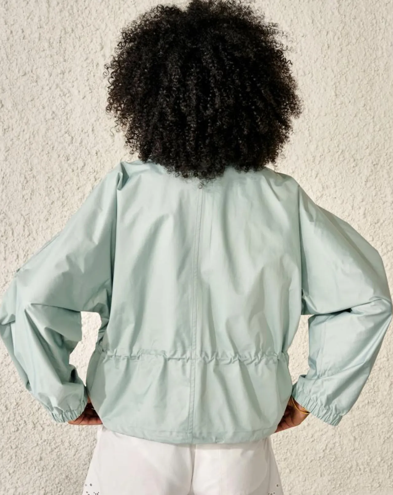 Blouson bombers Heyden court et oversize bleu aqua