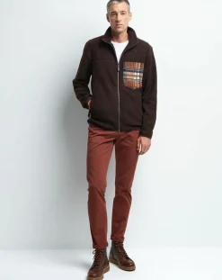 Blouson bouclette polaire Tharry chocolat