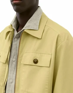 Blouson Coton Organic Double Poche jaune clair