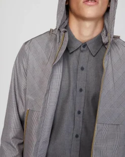 Blouson coupe-vent Decks à carreaux blanc/noir