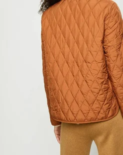 Blouson court matelassé collection EDC by Esprit camel