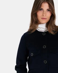 Blouson en Double face Laine mélangée Volia nocturne