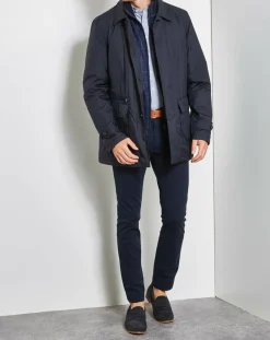 Blouson en flanelle Mayfair bleu marine