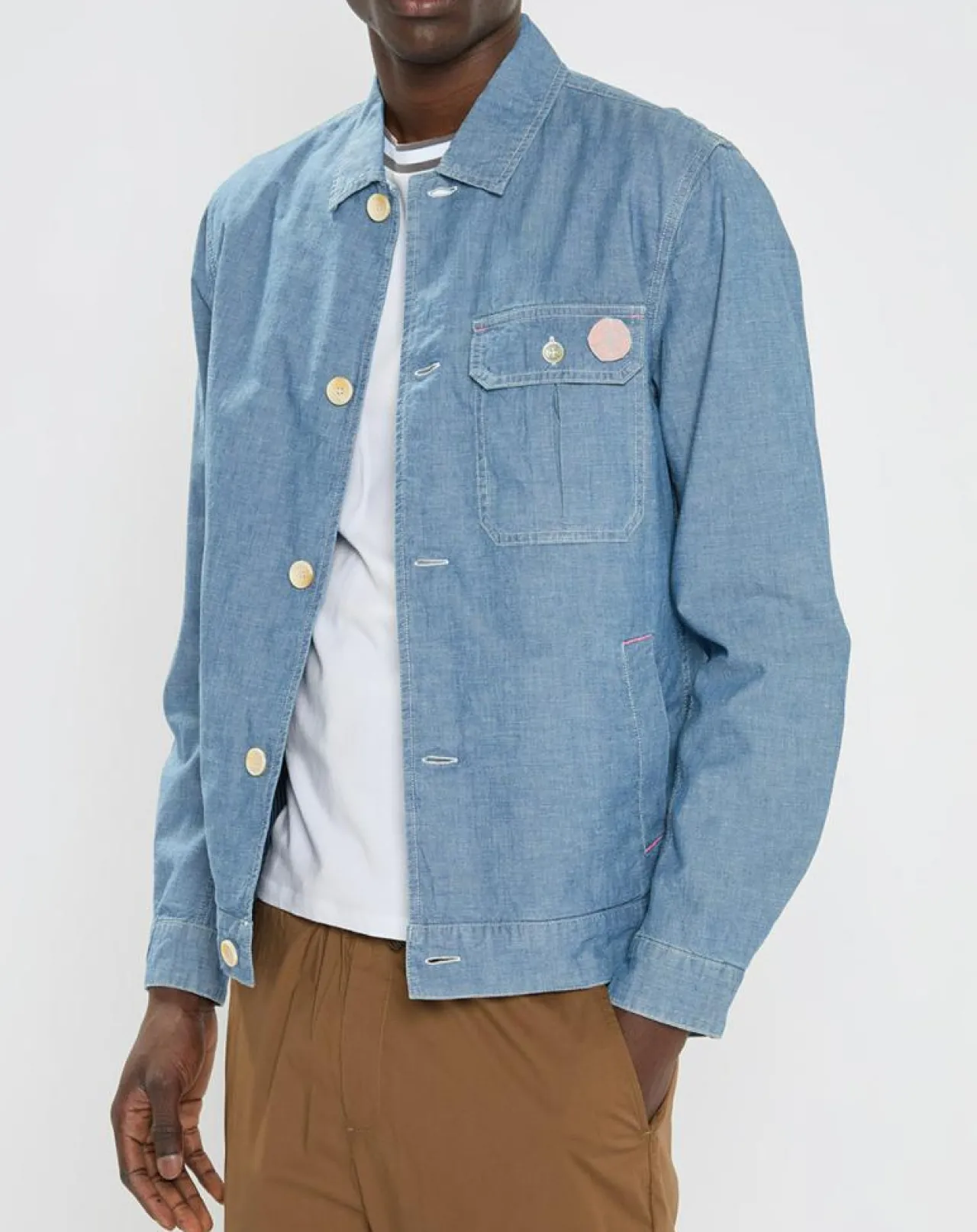 Blouson en Jean Chambray bleu