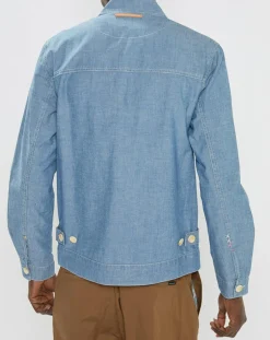 Blouson en Jean Chambray bleu