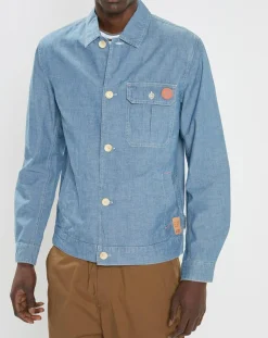 Blouson en Jean Chambray bleu