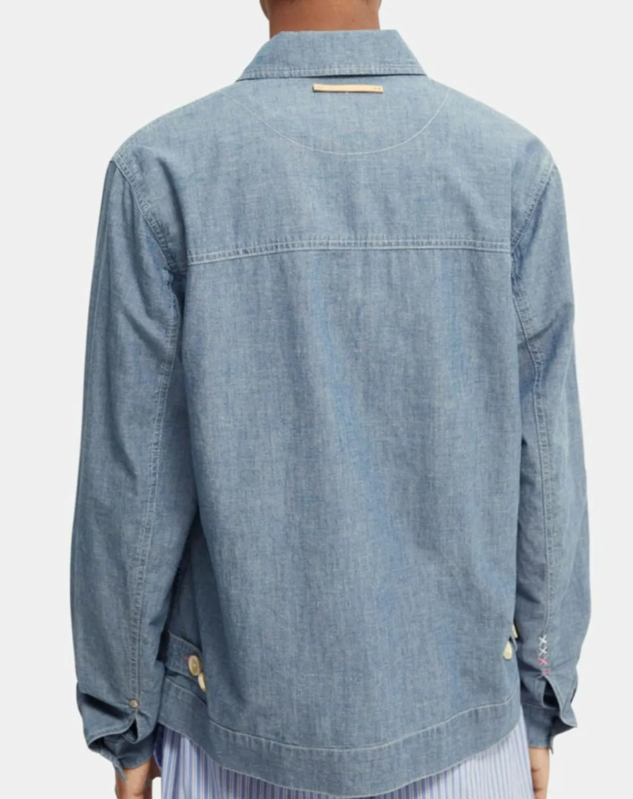 Blouson en Jean Chambray bleu