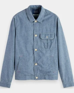 Blouson en Jean Chambray bleu
