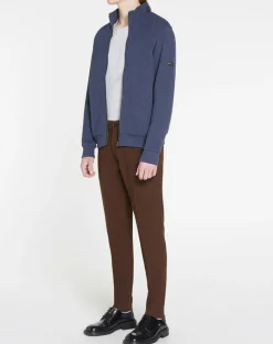 Blouson en jersey bleu moyen