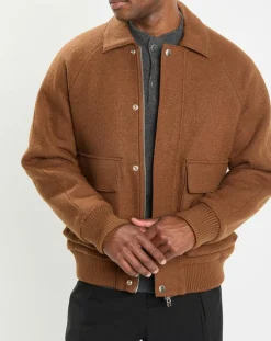 Blouson en Laine mélangée Thermor marron