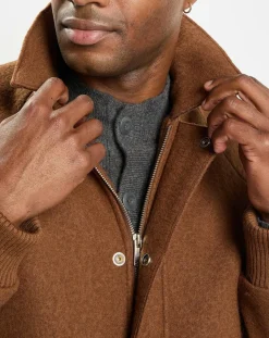 Blouson en Laine mélangée Thermor marron