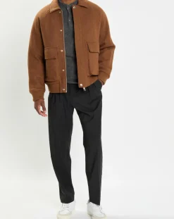 Blouson en Laine mélangée Thermor marron
