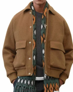 Blouson en Laine mélangée Thermor marron