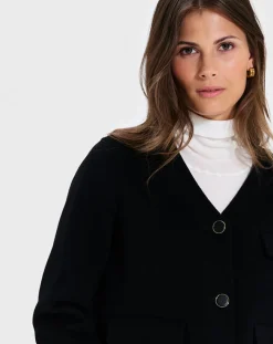 Blouson en Laine mélangée Vio noir