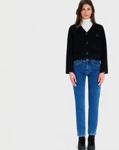 Blouson en Laine mélangée Vio noir