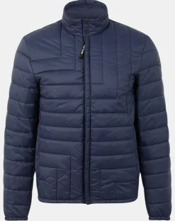 Blouson matelassé bleu marine