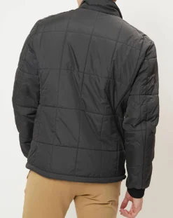Blouson matelassé gris