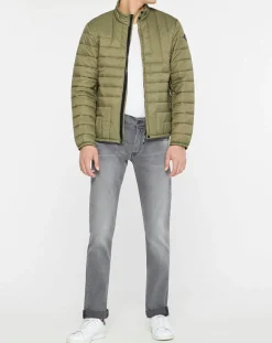 Blouson matelassé kaki