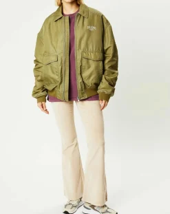 Blouson Padded Varsity kaki