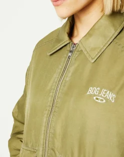 Blouson Padded Varsity kaki