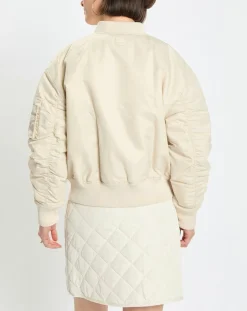 Blouson Patch Logo beige