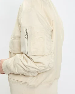 Blouson Patch Logo beige