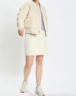 Blouson Patch Logo beige