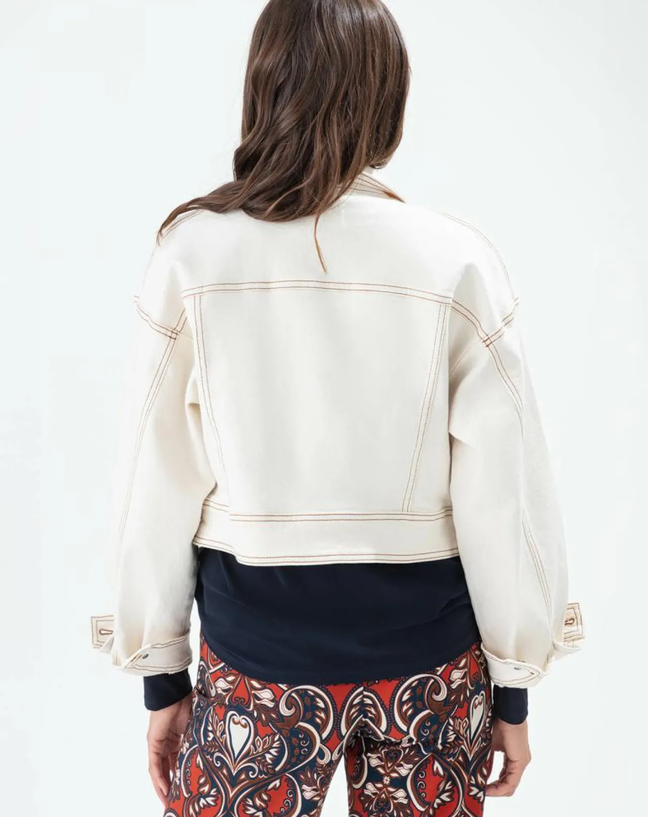 Blouson Penelope naturel/terracotta