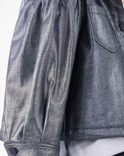 Blouson Selene bleu/argenté