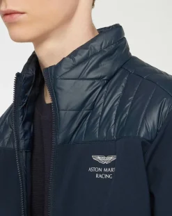 Blouson Soft Shell Aston Martin Racing bleu marine