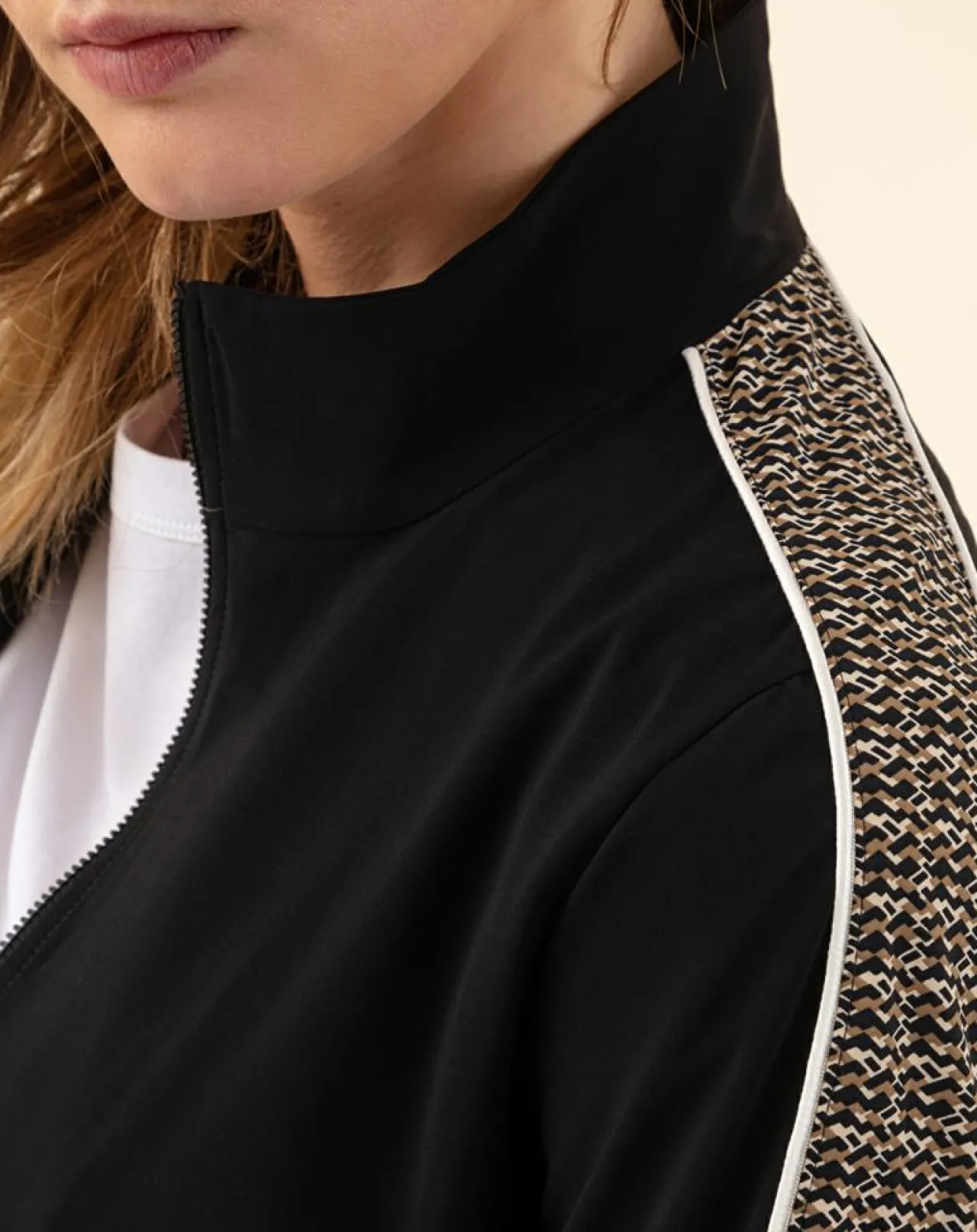 Blouson Wild noir/tweed