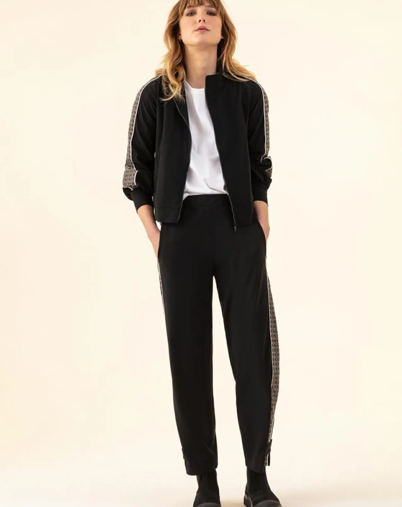 Blouson Wild noir/tweed