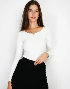 Body en Soie mélangée Pixie naturel