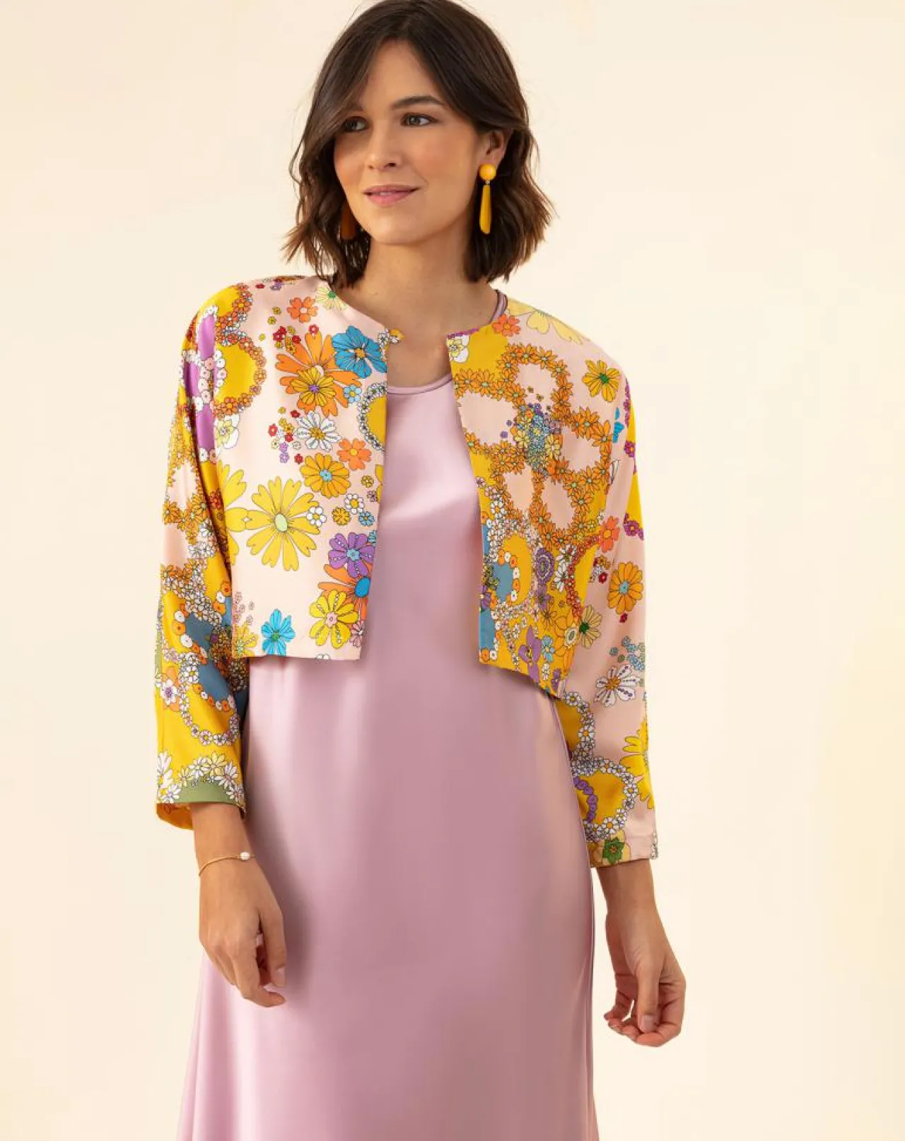 Bolero Hortense bouquet/pois