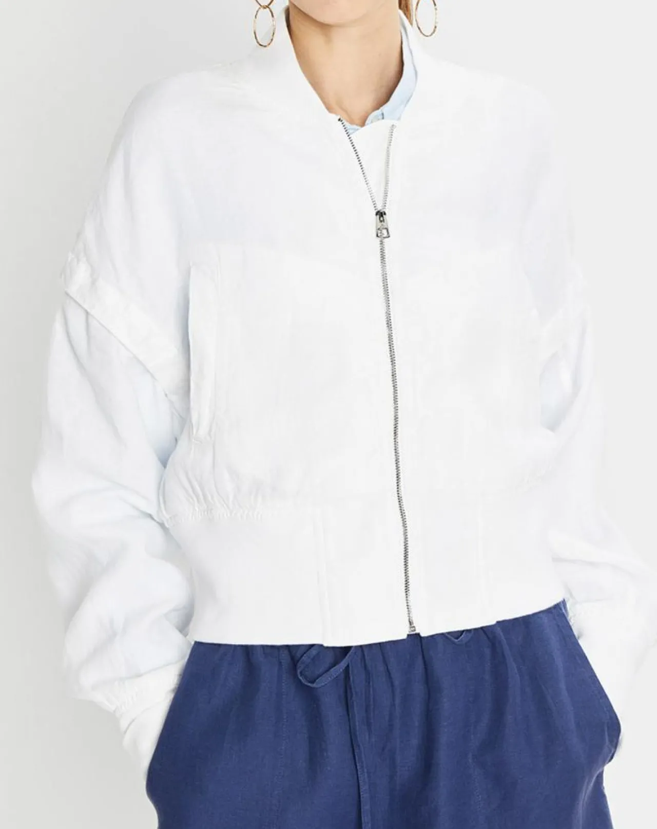 Bombers 100% Lin Kl blanc