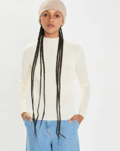 Bonnet 100% Cachemire maille perle Bonny chestnut