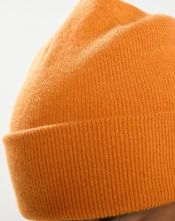Bonnet en Laine & Coton orange