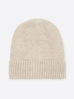 Bonnet faux-uni beige