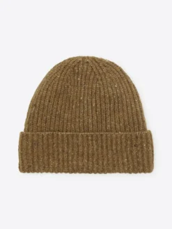 Bonnet faux-uni jaune moutarde