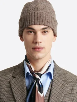 Bonnet faux-uni taupe