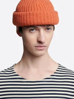 Bonnet style marin - L'atelier orange vif