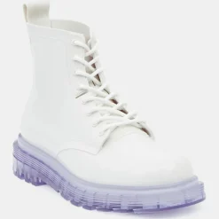 Boots Coturno blanches