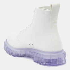 Boots Coturno blanches