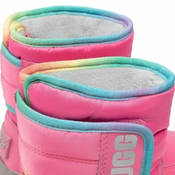 Boots doublées Polaire en Cuir imperméable Toty Weather roses